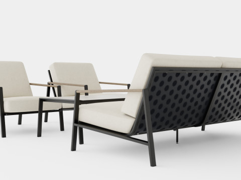 Lyra sofa set Modelo 3D