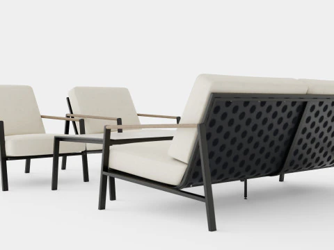 Lyra sofa set 3D Model