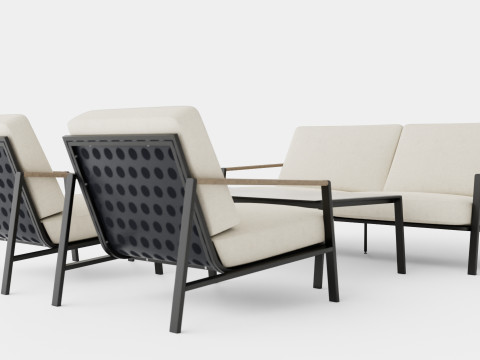 Lyra sofa set Modelo 3D