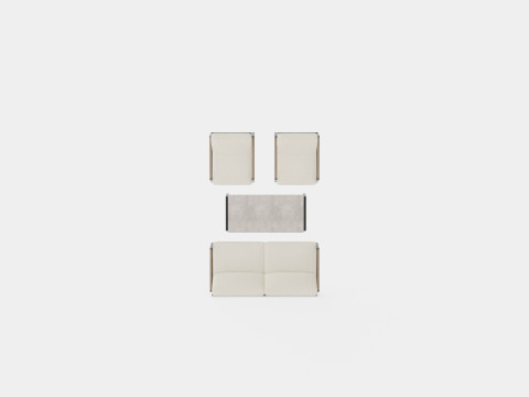 Lyra sofa set Modelo 3D