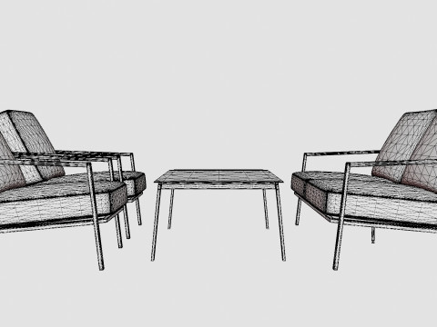 Lyra sofa set Modelo 3D