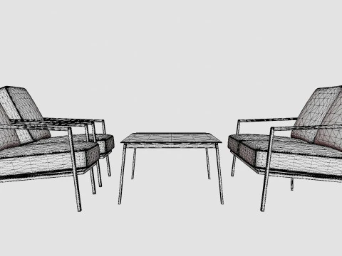Lyra sofa set 3D Model