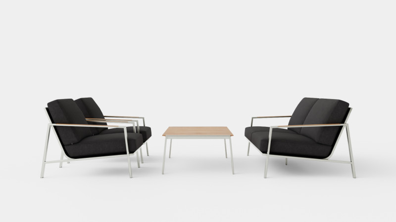 Naos sofa set 3D Модель .c4d .max .obj .3ds .fbx .stl .blend 