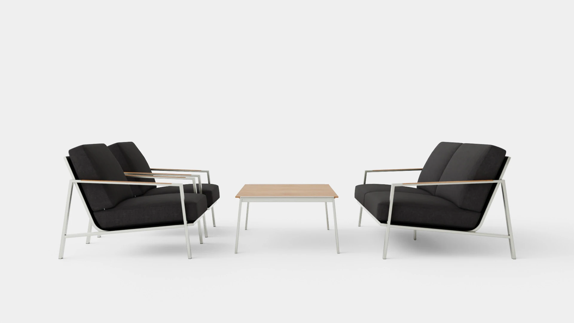Naos sofa set 3D Model .c4d .max .obj .3ds .fbx .stl .blend