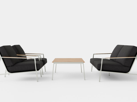 Naos sofa set 3D मॉडल