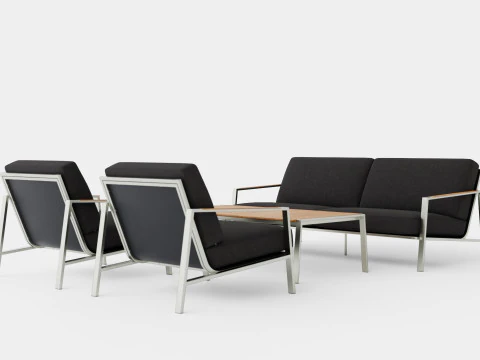 Naos sofa set 3D Model
