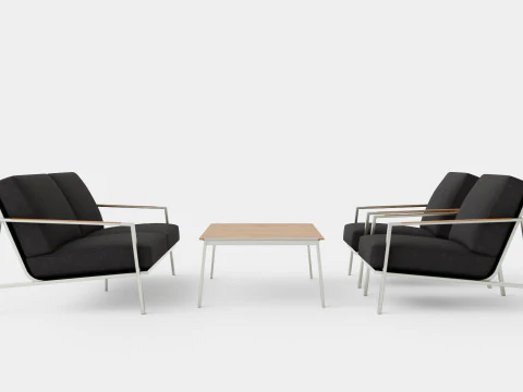 Naos sofa set 3D Model