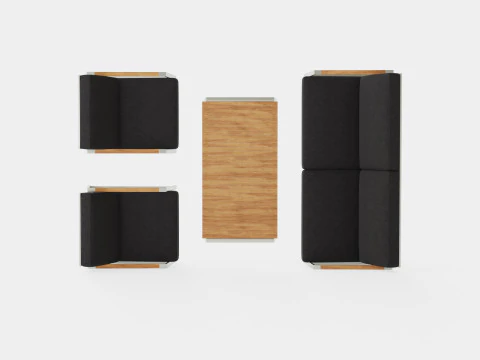 Naos sofa set 3D Model
