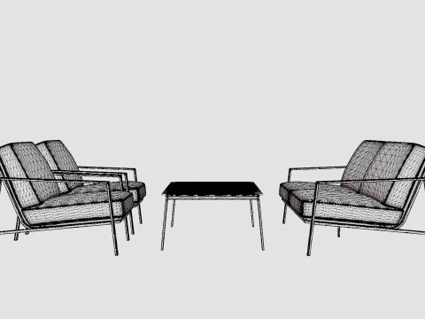 Naos sofa set 3D Model