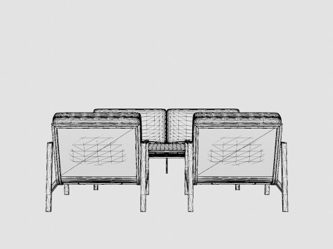 Naos sofa set 3D Модель