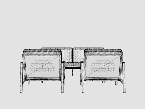 Naos sofa set 3D Model