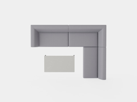 Aurora sofa set Model 3D