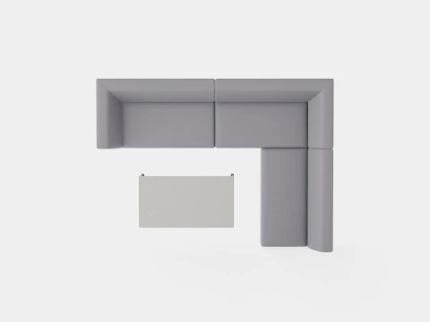 Aurora sofa set 3D Model