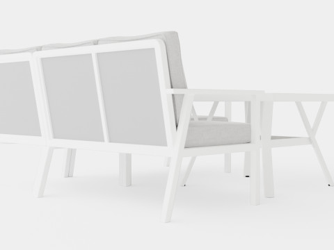 Samvaro sofa set 3D Model