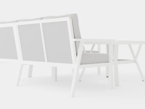 Samvaro sofa set 3D Model