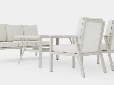 Samvaro sofa set 3D Model