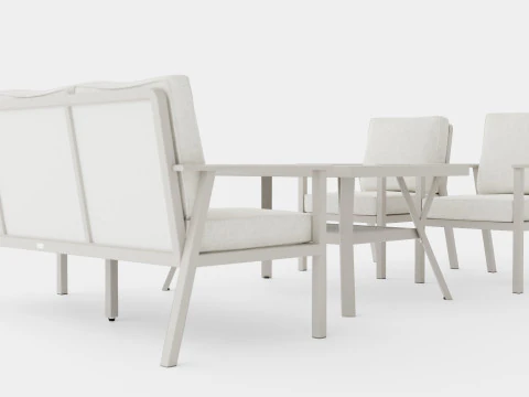 Samvaro sofa set 3D Model