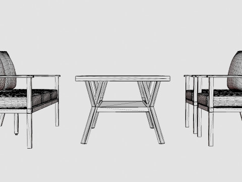 Samvaro sofa set Modelo 3D