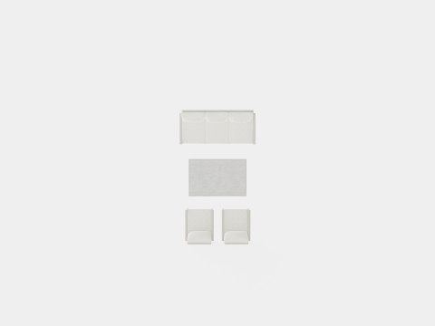 Samvaro sofa set Modelo 3D