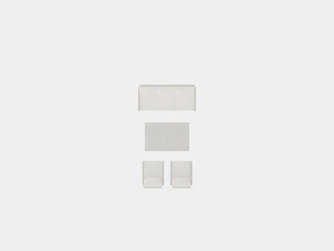 Samvaro sofa set 3D Model