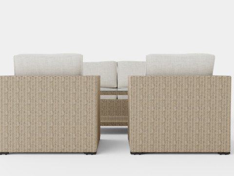 Hosta sofa set 3D मॉडल
