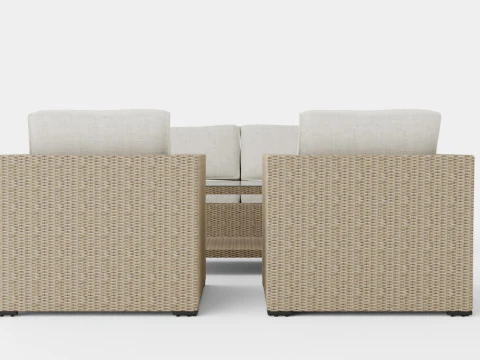 Hosta sofa set 3D Model