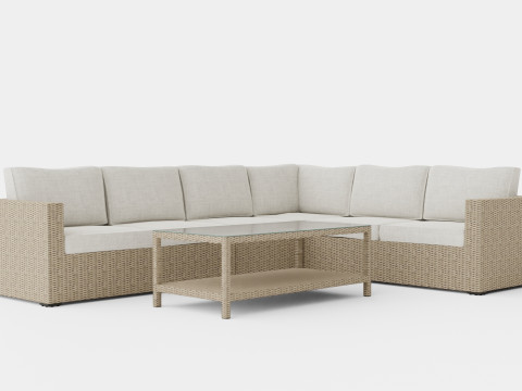 Hosta sofa set 3D-Modell
