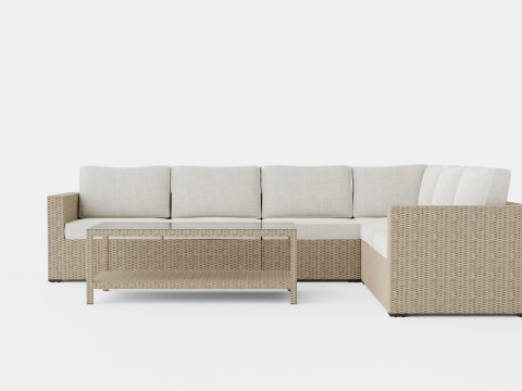 Hosta sofa set 3D 模型
