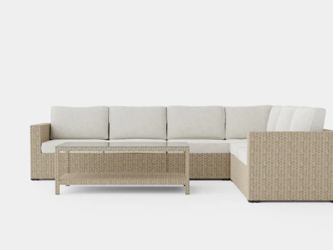Hosta sofa set 3D Model