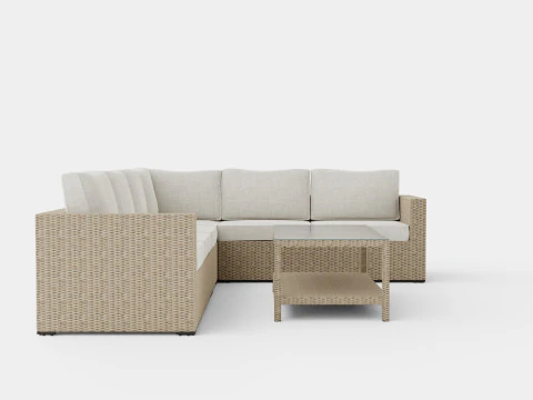 Hosta sofa set 3D Model