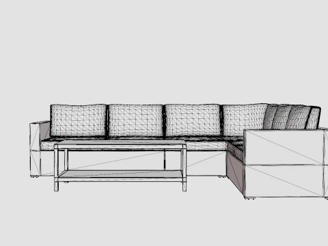 Hosta sofa set 3D Model