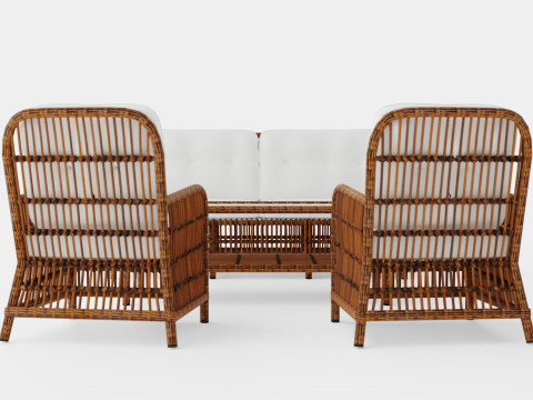 Anemone sofa set 3D Model