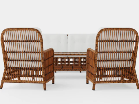 Ensemble canap&eacute; An&eacute;mone Modèle 3D