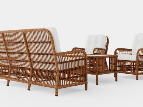 Anemone sofa set 3D Model