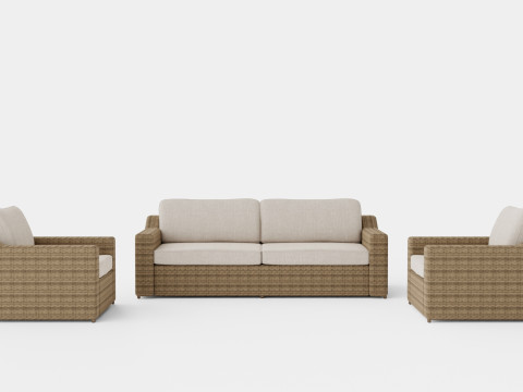 Glendon sofa set 3D-Modell