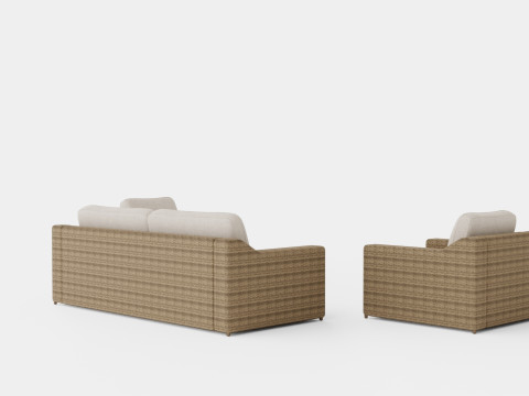 Glendon sofa set 3D-Modell