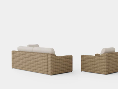 グレンドンソファセット 3Dモデル