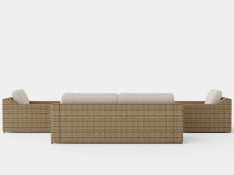 グレンドンソファセット 3Dモデル