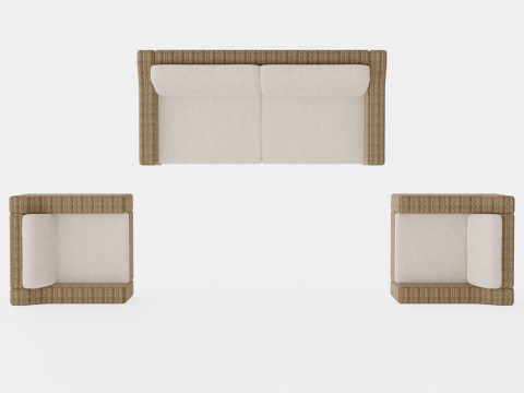 Glendon sofa set 3D-Modell
