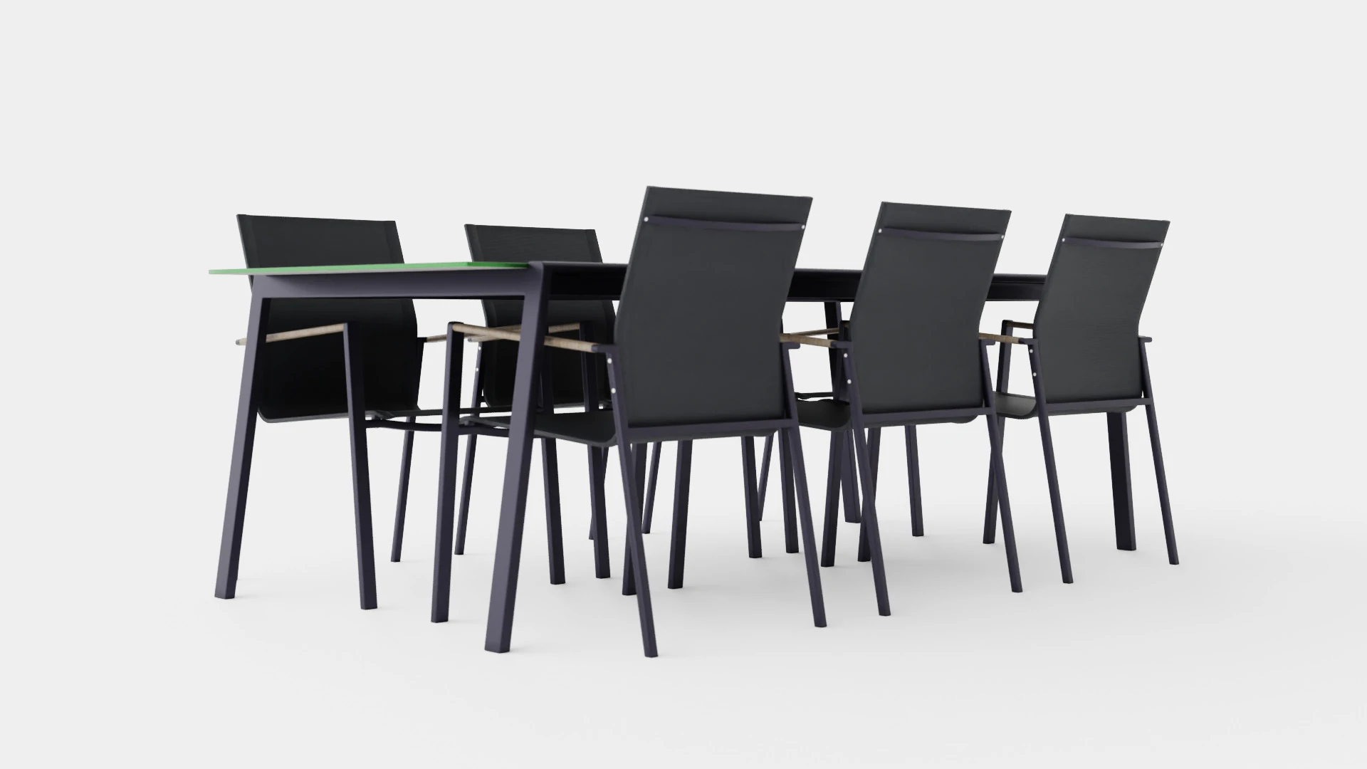 Lyra dining set 3D Model .c4d .max .obj .3ds .fbx .stl .blend 