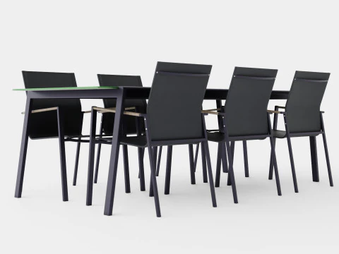 Lyra dining set 3D Model