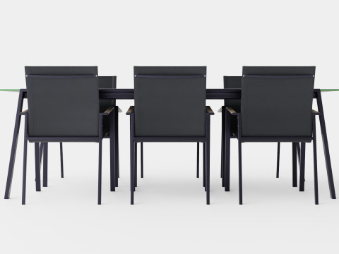 Lyra dining set 3D Model