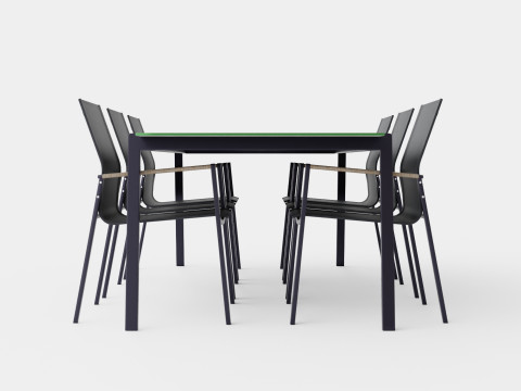 Lyra dining set 3D Model