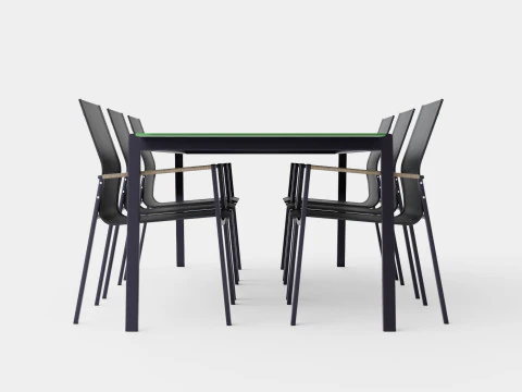 Lyra dining set 3D Model