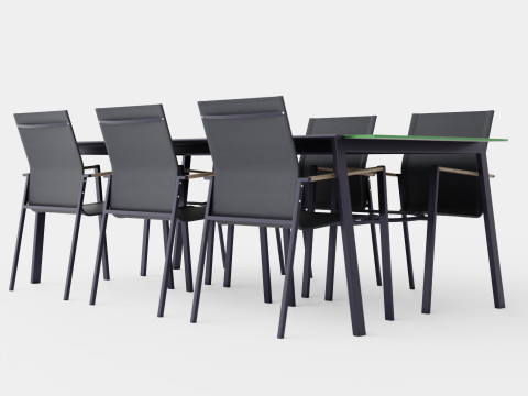 Lyra dining set 3D Model
