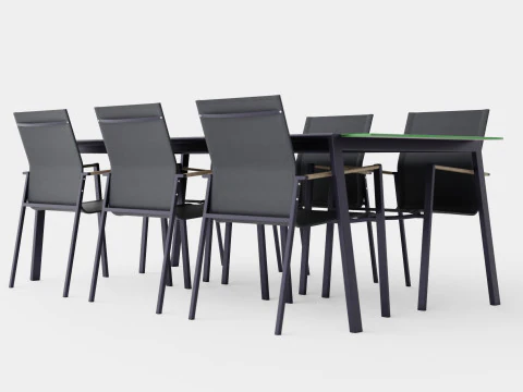 Lyra dining set 3D Model