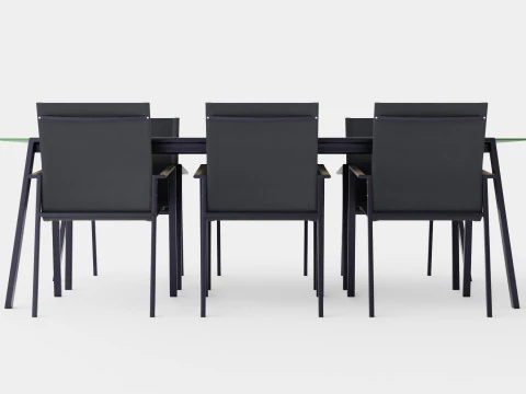 Lyra dining set 3D Model
