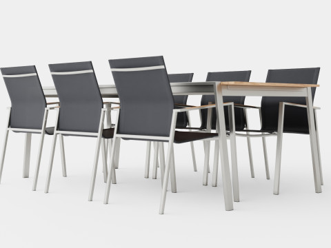 Naos dining set 3Dモデル