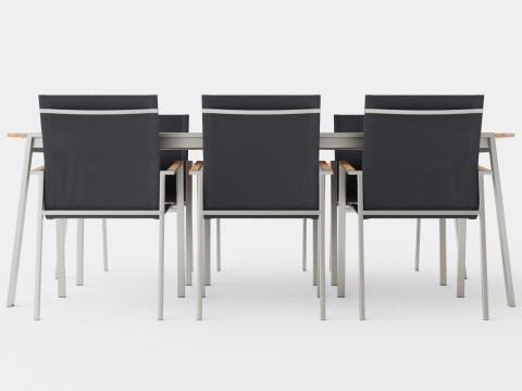 Naos dining set 3Dモデル