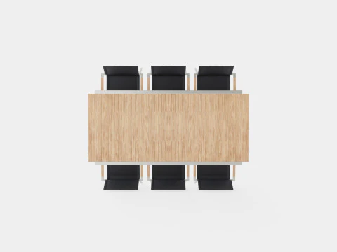 Naos dining set 3D Model